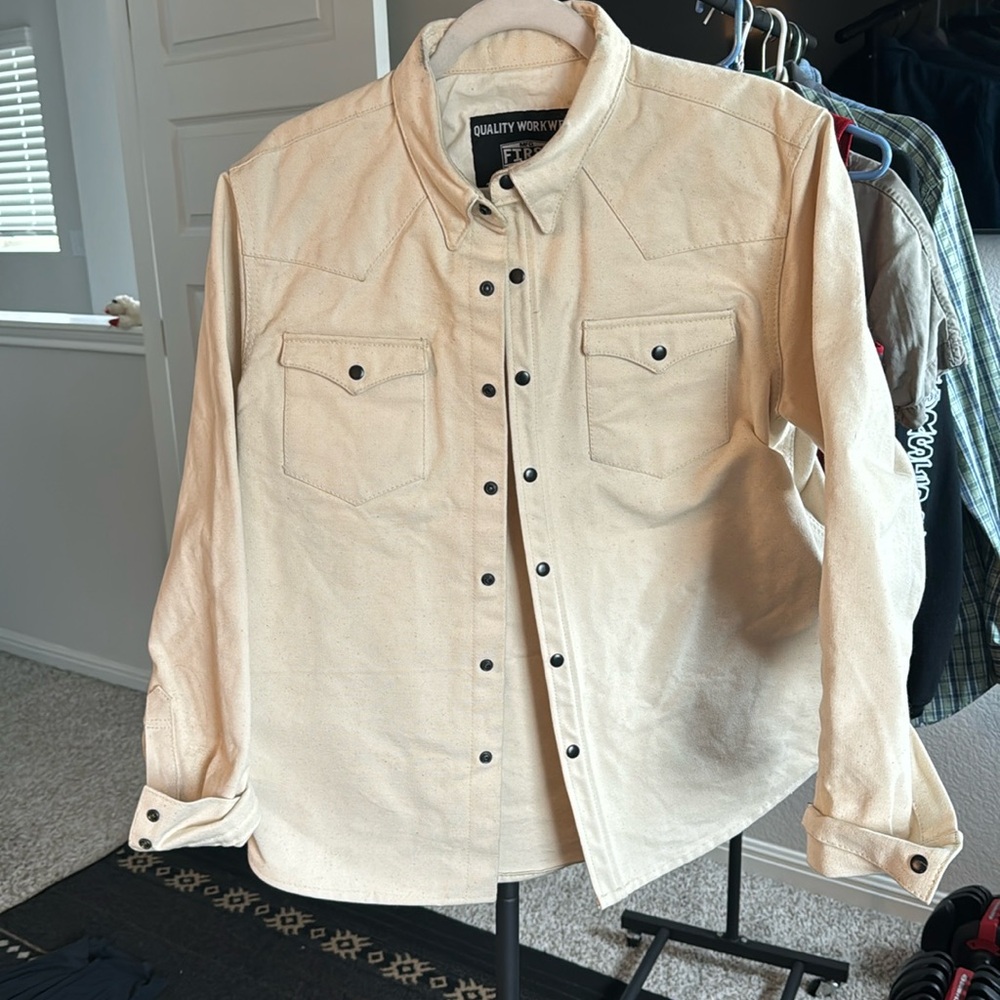 First Manufacturing 20 oz Raw Canvas riding Shirt